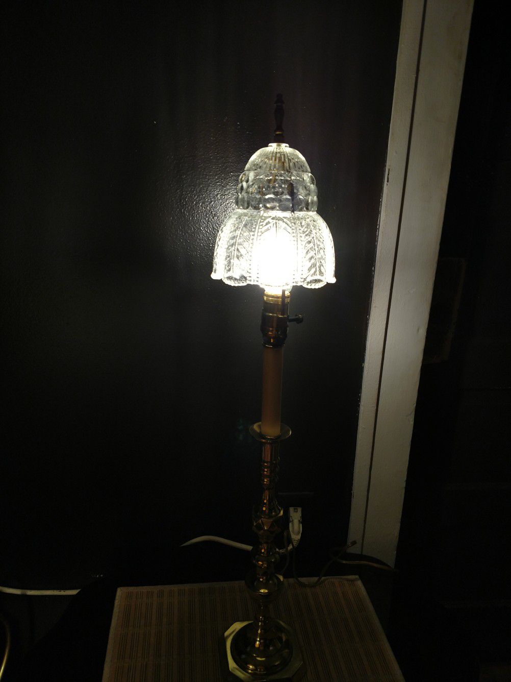 Vintage Brass Vanity Lamp