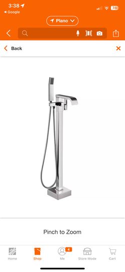 AKLFGN Waterfall Single-Handle Floor Mount Freestanding Tub Faucet Bathtub Filler with Hand Shower 