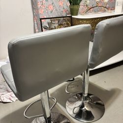 2 Gray Barstools 