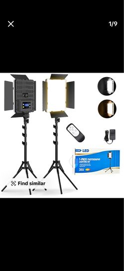 Photography Lighting Kit, 36W Dual Color Studio Light with Remote Control & Tripod, Photoshoot Light, Led Camera Light, Adjustable Studio Lighting Kit