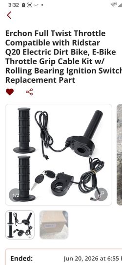 Full twist throttle with ignition brand new