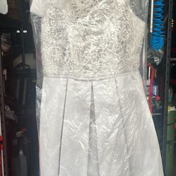 Bridal Gray Size 12 Dress