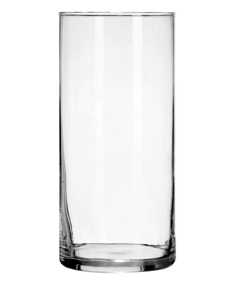 Glass Cylinder Vase 7.5 Inch Tall X 3.4