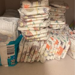 Opened Newborn diapers