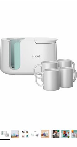 Cricut Mug Press + 4 Blank Mugs