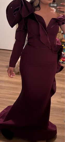 Plum Evening  Gown