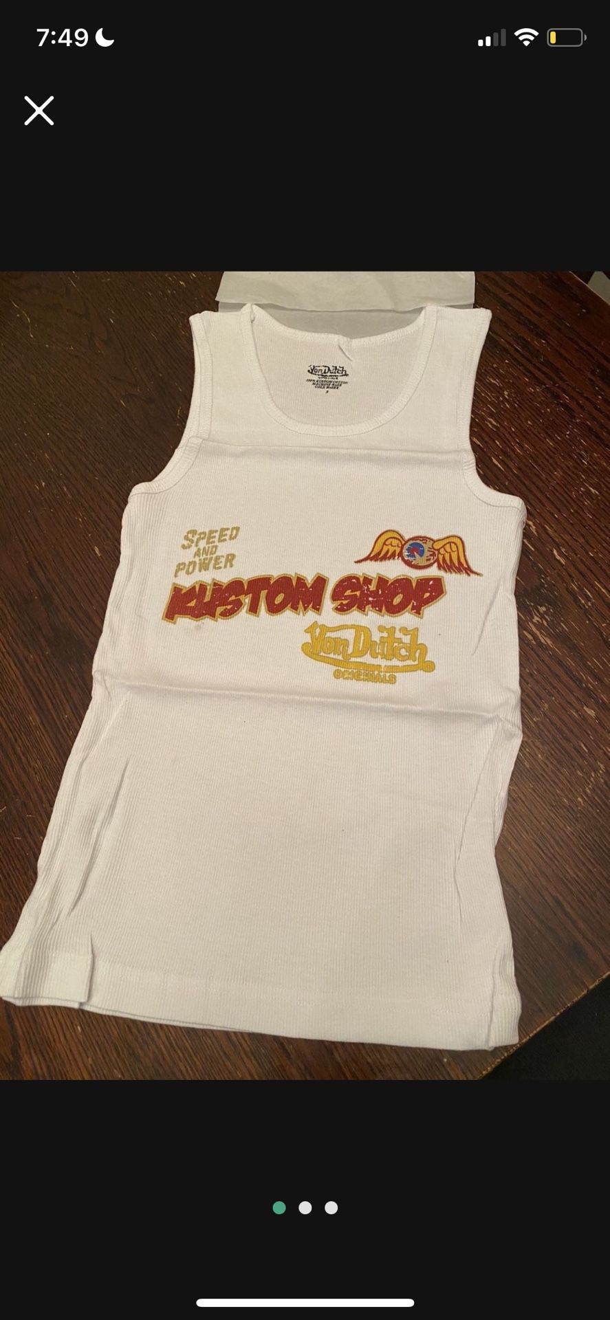 Von Dutch Women’s Tank Top Vintage sz Small