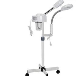 Professional Ozone Facial Steamer 5X Magnifying Lamp 2 in 1 Clean Skin Care Equipment