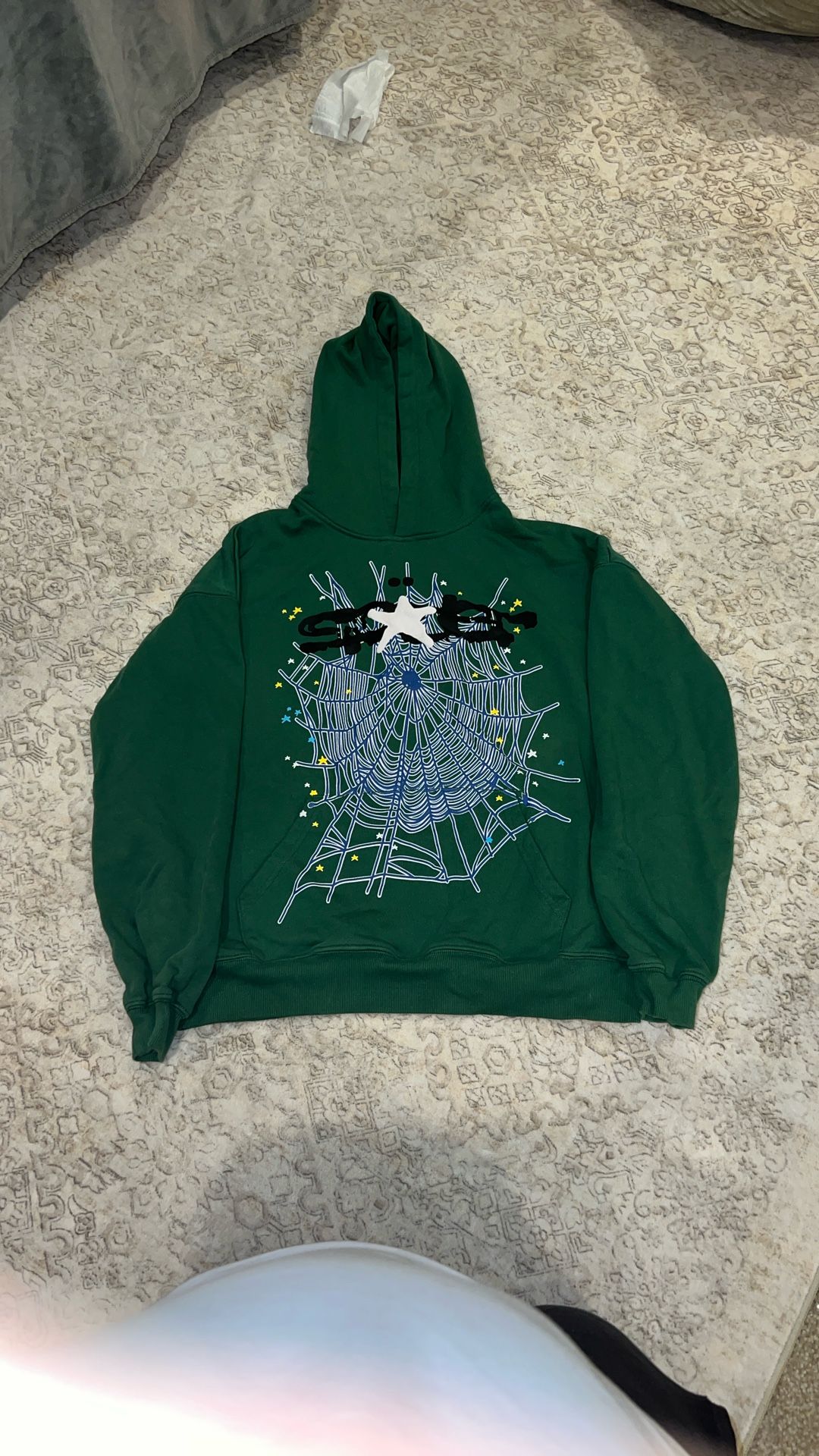 Sp5der Hoodie (green) L
