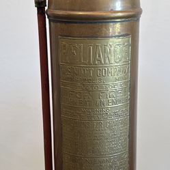 1920s Brass Fire Extinguisher Reliance Original