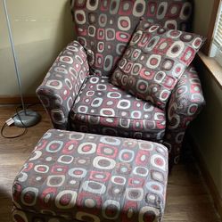 Chair  With Ottoman $125