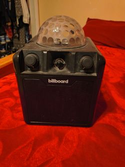 Billboard Karaoke Speaker with Disco Ball Light