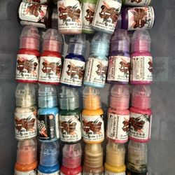 Tattoo Ink, Practice Fake Skin, Tattoo Machine, Needles