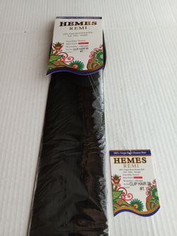 Jet Black #1 Clip on Human Hair Extensions 26 Inches Long  - Get Length and Fullness