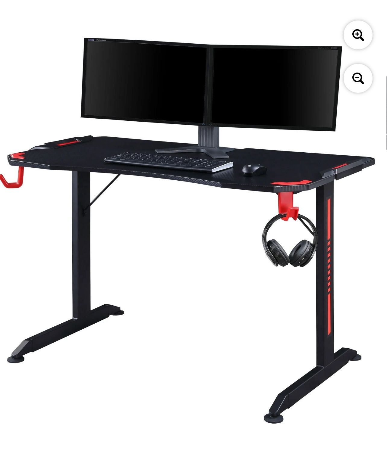 Lorell® Gaming 48"W Computer Desk, Black