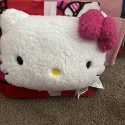 Hello Kitty Pillow & Blanket Set