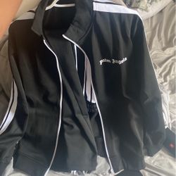 Palm Angels ,Track Jacket ,Large, Black 