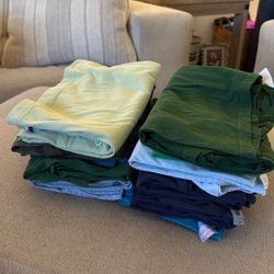 Bulk Of Green/Blue Shirts