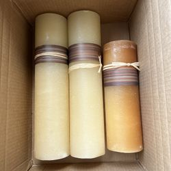 Flameless Candels Set Of 3