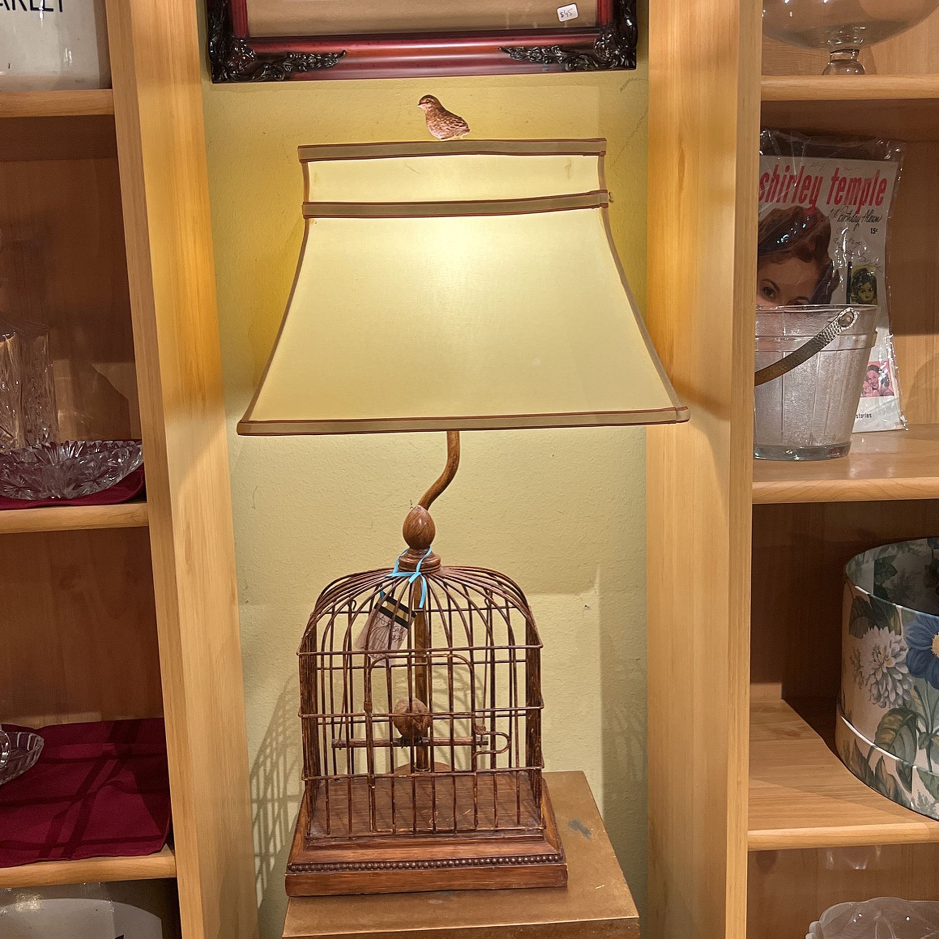 Unique Vintage Birdcage Lamp 