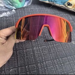 Red Oakley Sutro Sunglasses 