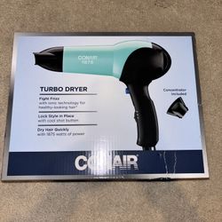 Conair Turbo Hair Dryer NWT