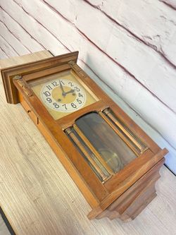 Antique Hamburg Regulator Wall Clock AS IS