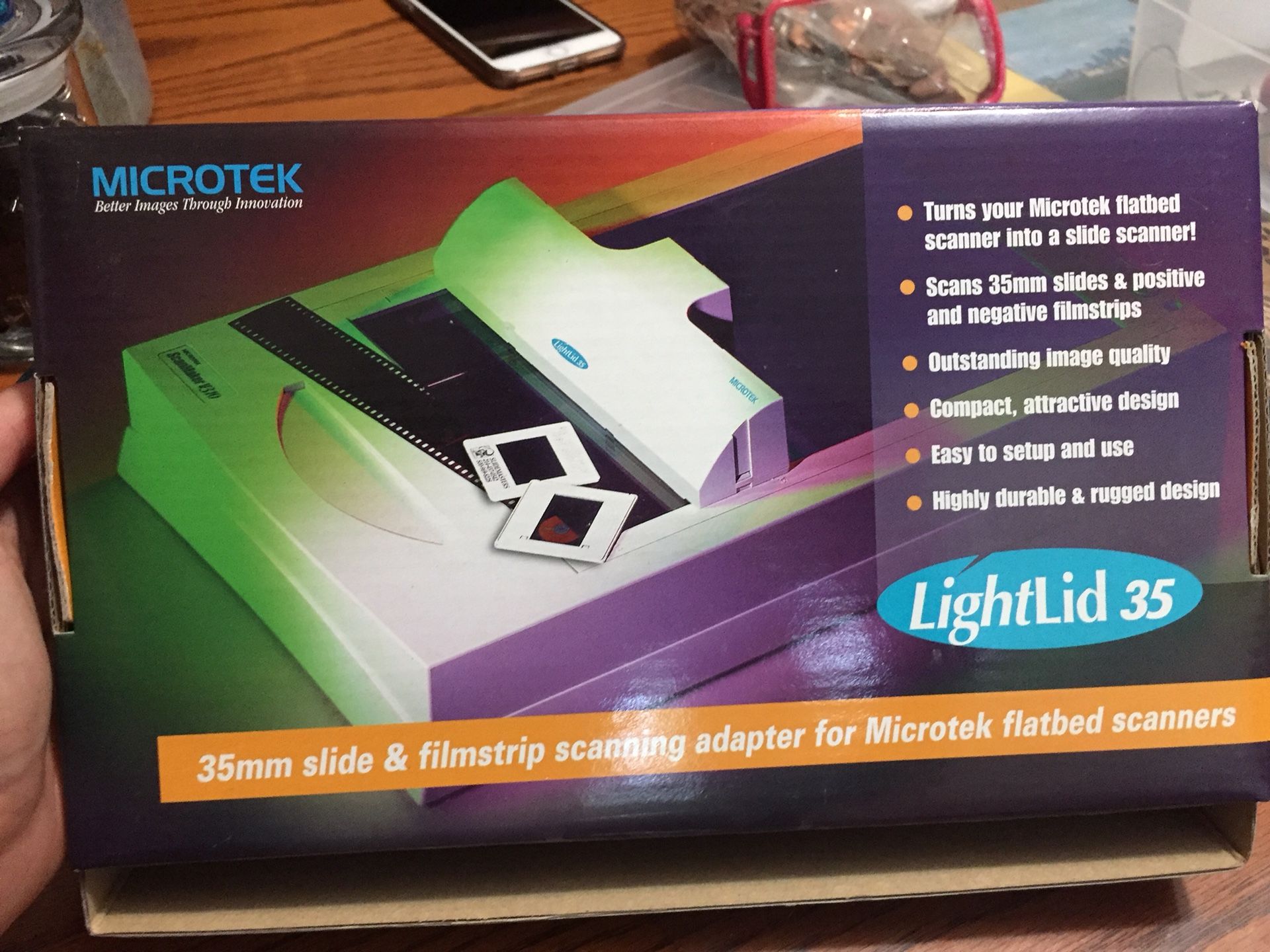 MicroTek LightLid 35mm Slide Scanning Adapter