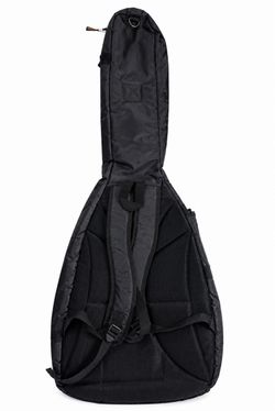 Black Padded Guitar Gig Bag with Backpack Straps