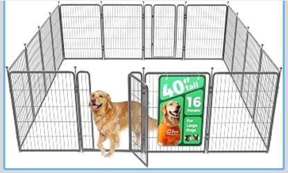 FXW Aster Dog Playpen Designed for Yard, 40inch 16 Panels