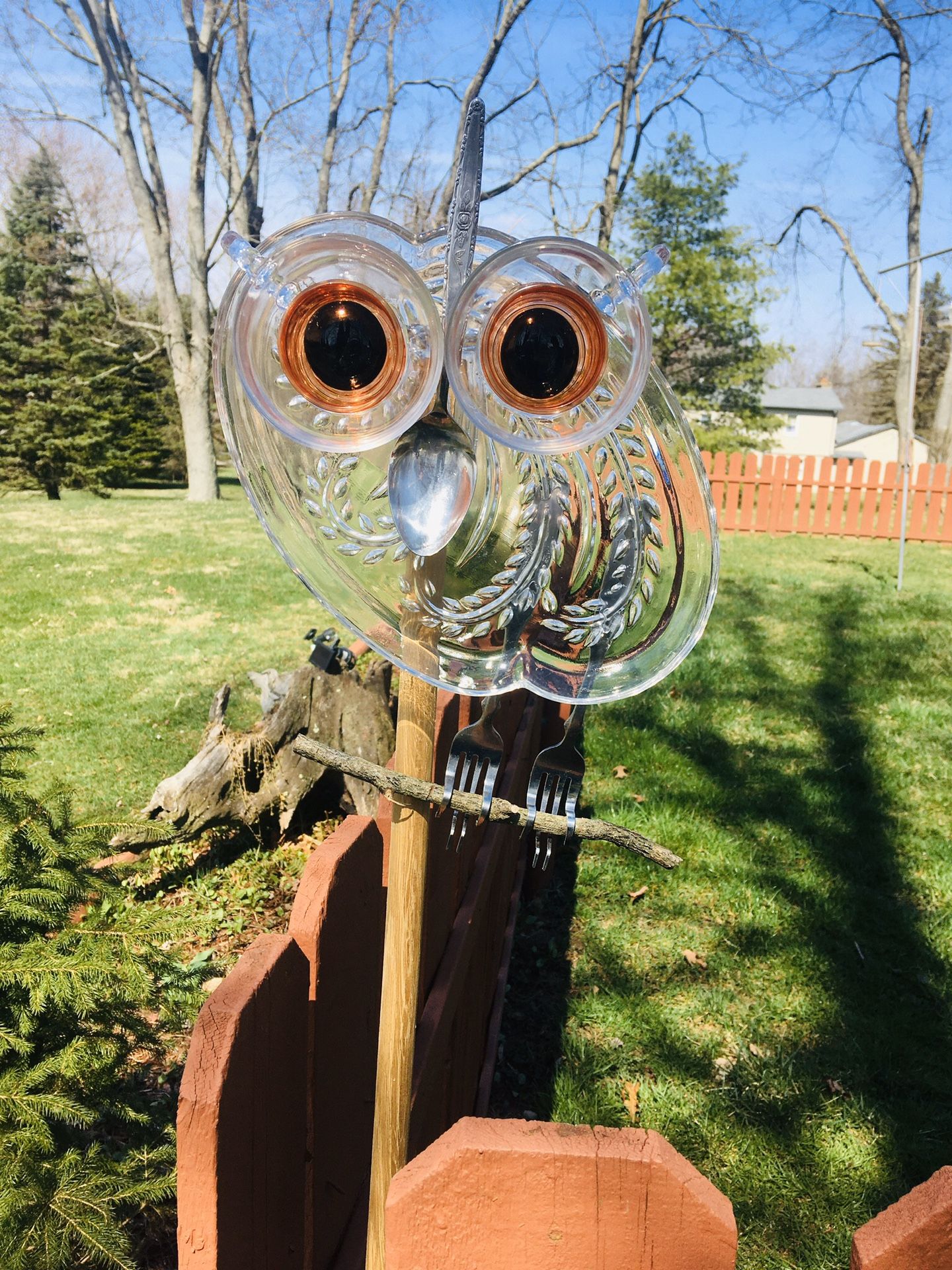 Garden owls