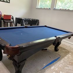 Pool Table … Slate Table 8 Foot Long .. Free Of Charge 