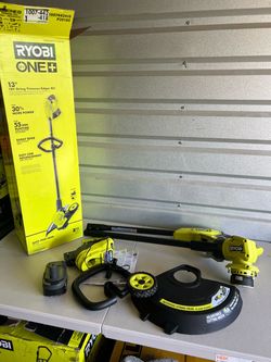Ryobi ONE+ 18V 13 in. Cordless Battery String Trimmer with 2.0 Ah Battery and Charger