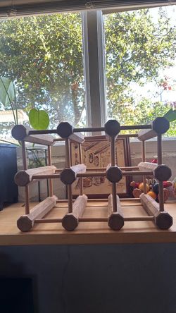 3-tier Wooden Wine Rack