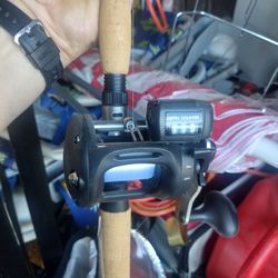 Fishing Rod Reel Trolling Drag Combo Okuma 