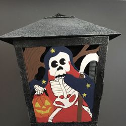 Halloween Skeleton Candle Lamp