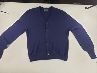 1970s Arnold Palmer Robert Bruce Cardigan Seven Button Tall Sweater Thumbnail