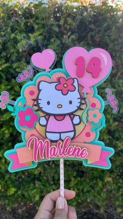 Hello Kitty Sanrio Cake Topper