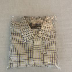 Polo Ralph Lauren Size XL Button Down Shirt Custom Fit White Stripes Cotton