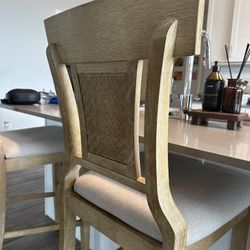 Anniston Solid Wood Upholstered Bar & Counter Stool