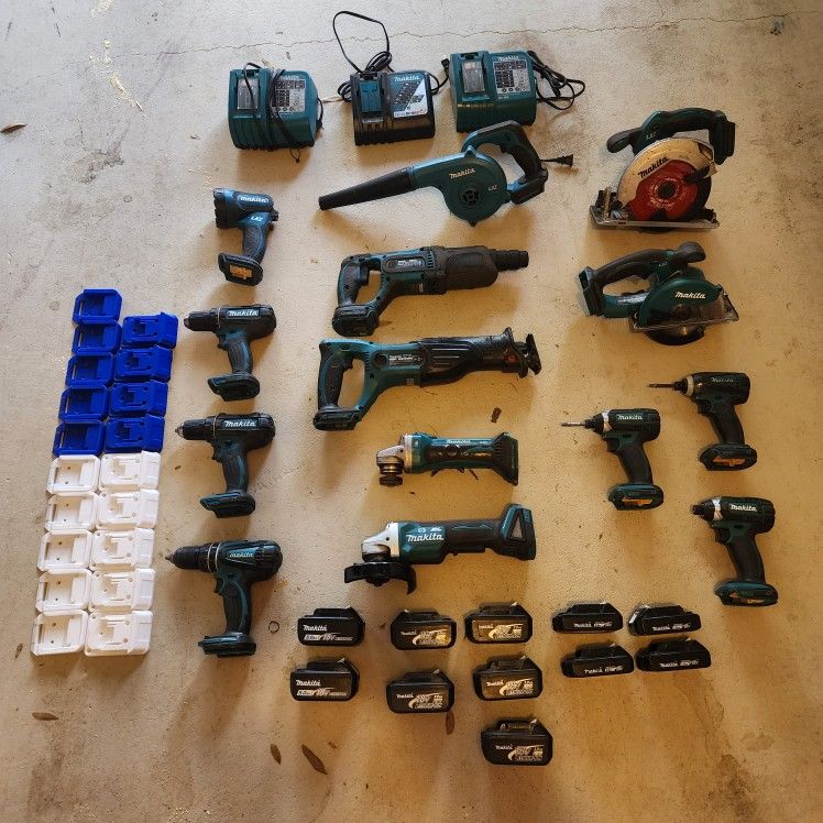 Makita "LXT" Brushless 15 Tools.