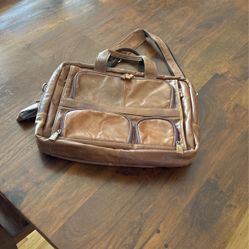 Leather Travel Laptop Case