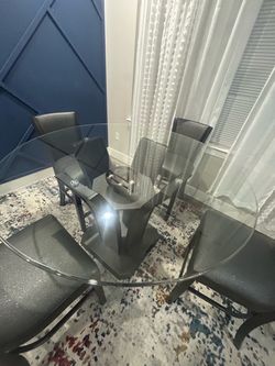 High chair dining room table with chairs