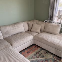Used Corduroy Sectional