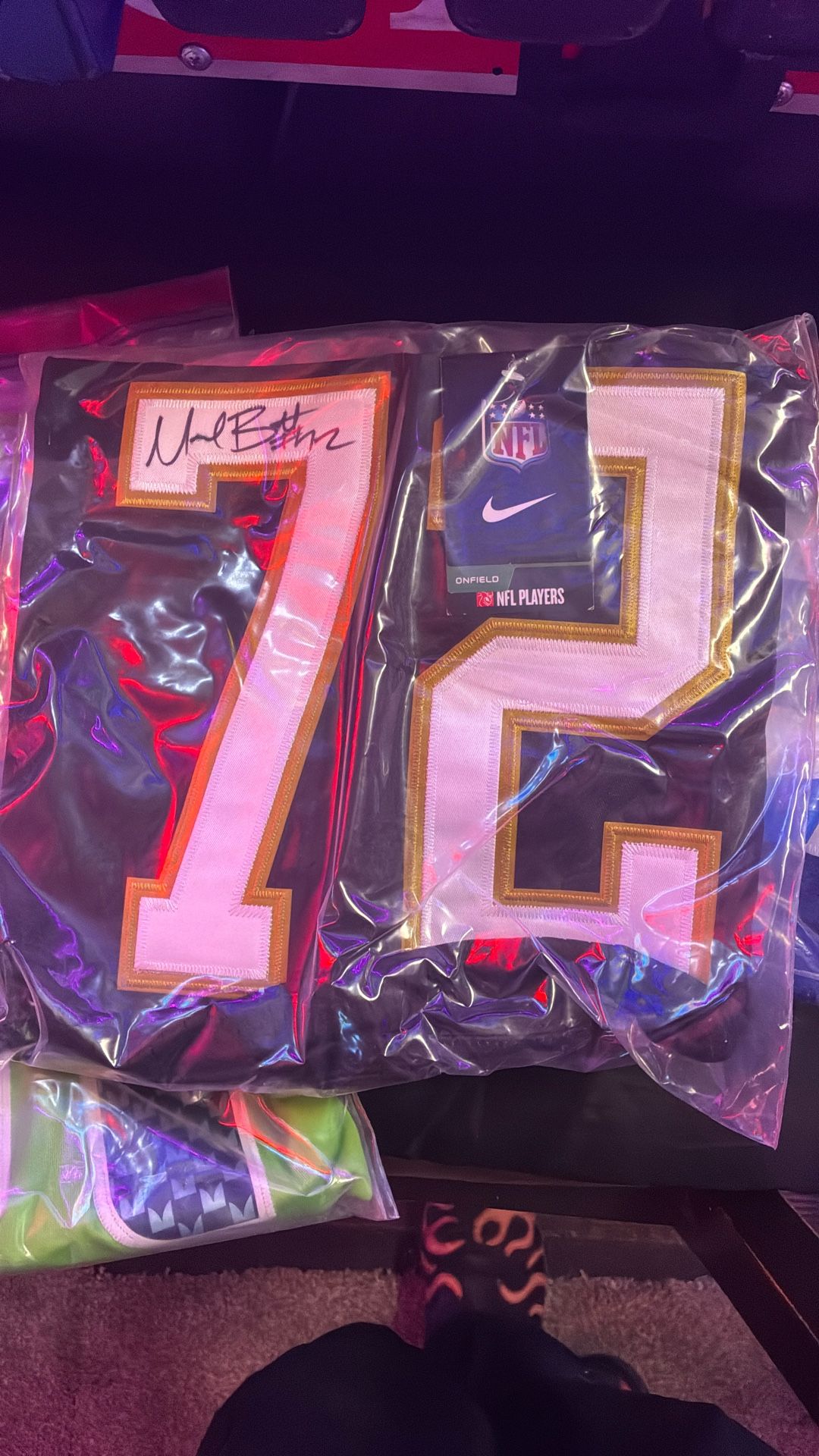 Seattle Seahawks Salute To Service Signed Mike Bennett Jersey