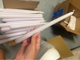White candle sticks decor