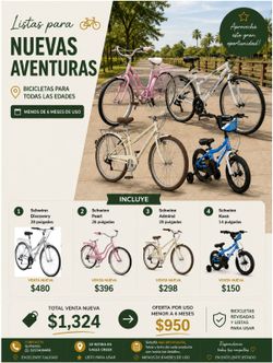 Bicicletas Schwinn x 4