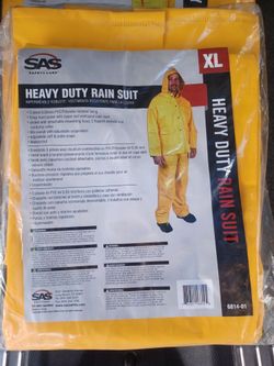 Heavy duty, rain suit XL and 2XL $10 each.