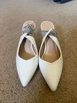 White cream heels
