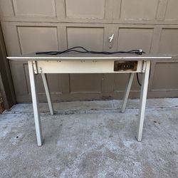 Desk With Drawer, Outlets And USB Ports